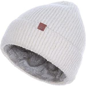 4018-01-11 Beanie, Off White, 3-6 ans