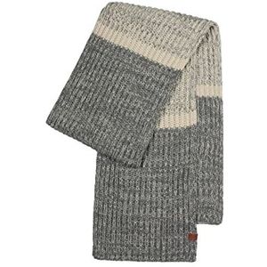 BICKLEY + MITCHELL Boy's Chunky Rib met blokstreep sjaal, linnen twist, 3-6 jaar, LINEN TWIST, 3-6 jaar