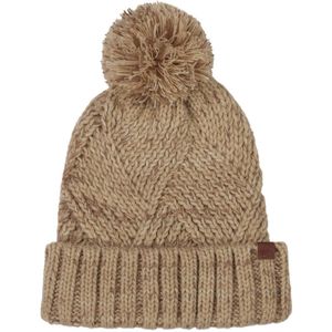 BICKLEY + MITCHELL Dames Chunky Knit Pom Womens 2024-01-9-115 Beanie Hoed, Beige Twist, One Size