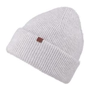 BICKLEY + MITCHELL Dames Soft Chunky Double Cuff Beanie Hat, LT GREY MELEE, Eén maat