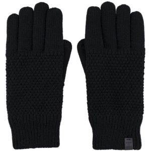 Bickley + Mitchell Heren Seed Stitch Cold Weather Handschoenen, Zwart, One Size, zwart, One Size