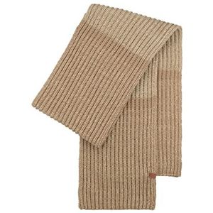 BICKLEY + MITCHELL Boy's Chunky Rib met blokstreep sjaal, beige twist, 3-6 jaar, Beige Twist, 3-6 jaar