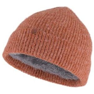 BICKLEY + MITCHELL Dames Soft Rib Lined Beanie Hat, rusty, Eén maat