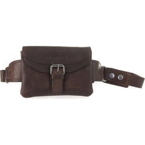 Spikes & Sparrow Kleine  Heuptas / Crossbody Tas  Dames -  Leer - Bronco  -  Bruin