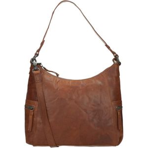 Spikes & Sparrow Medium Crossbodytas / Schoudertas Dames - Leer - Toronto - Cognac