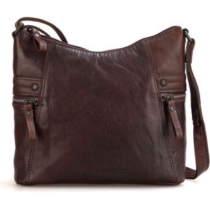 Leren Crossbodytas - Georgia - Donkerbruin