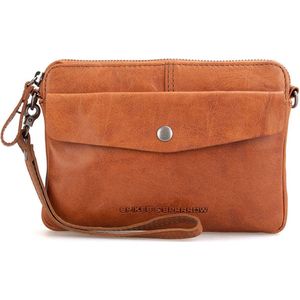 Spikes & Sparrow Kleine Crossbodytas / Schoudertas Dames - Leer - Idaho - Bruin