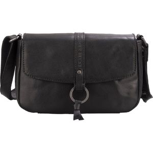 Crossbody flapbag - Coyote - Zwart