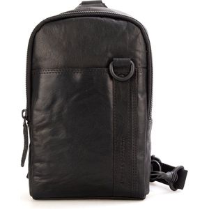Spikes & Sparrow  Crossbodytas / Schoudertas  Leer - Bronco - zwart