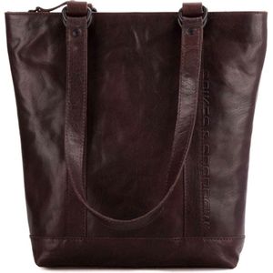 Spikes & Sparrow Leren Shopper Laramie, Donkerbruin