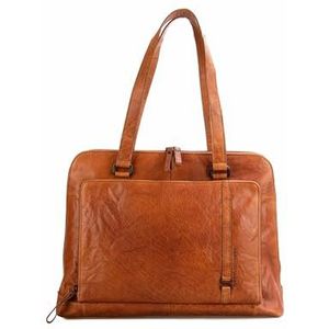 Spikes & Sparrow Leren Dames Business handtas Montana, Brandy