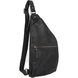 Spikes & Sparrow  Crossbodytas / Schoudertas  Leer - Apache - zwart