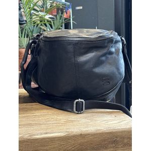 Spikes and Sparrow Stoere Buidel tas in de kleur Black