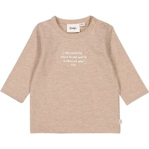 Feetje Longsleeve Taupe melange - The Magic is in You