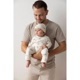 Feetje geschenkset boxpak + muts met all over print offwhite