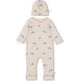 Feetje geschenkset boxpak + muts met all over print offwhite