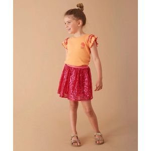 Jubel pailetten rok - samba shake jurk paars