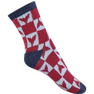 Sturdy - Werksokken - Donkerrood/Lichtblauw