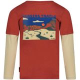 Sturdy - Chasing Trails - Longsleeve - Donker Oranje/Ecru