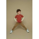 Sturdy - Chasing Trails - Longsleeve - Donker Oranje/Ecru