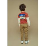 Sturdy - Chasing Trails - Longsleeve - Donker Oranje/Ecru