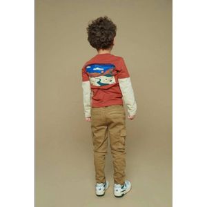 Sturdy - Chasing Trails - Longsleeve - Donker Oranje/Ecru