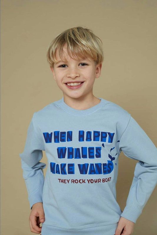 Sturdy - Sweater - Lichtblauw - Lange Mouwen - Ronde Hals