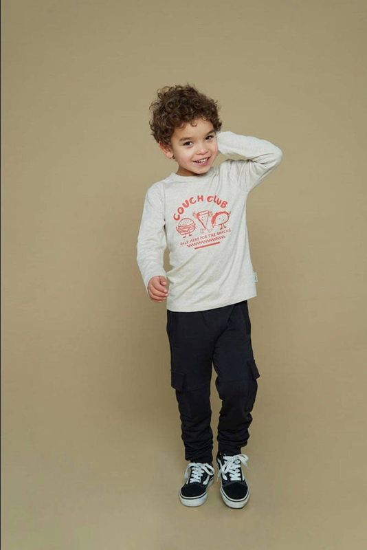 Sturdy - Cargobroek - Zwart - Regular Fit - Elastische Tailleband