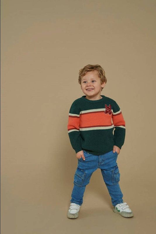 Sturdy - Chasing Trails - Cargobroek - Medium Blue - Stretchdenim