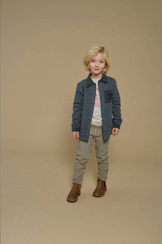 Sturdy - Overhemd - Grijs - Lange Mouwen - Katoen - Quilted