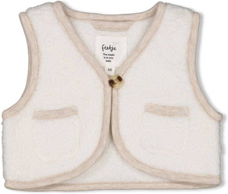 Feetje - Dear Autumn - Gilet - Ecru - Mouwloos - V-hals