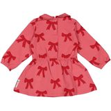 Feetje - Jurk - Roze - Midi Lengte - Lange Mouwen - Klassieke Kraag