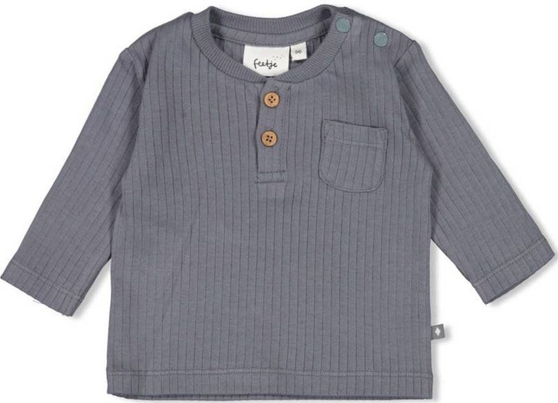 Feetje - Longsleeve - Zacht Katoen - Ronde Hals - Drukknoopsluiting