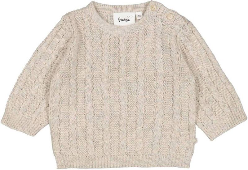 Feetje trui beige met kabels