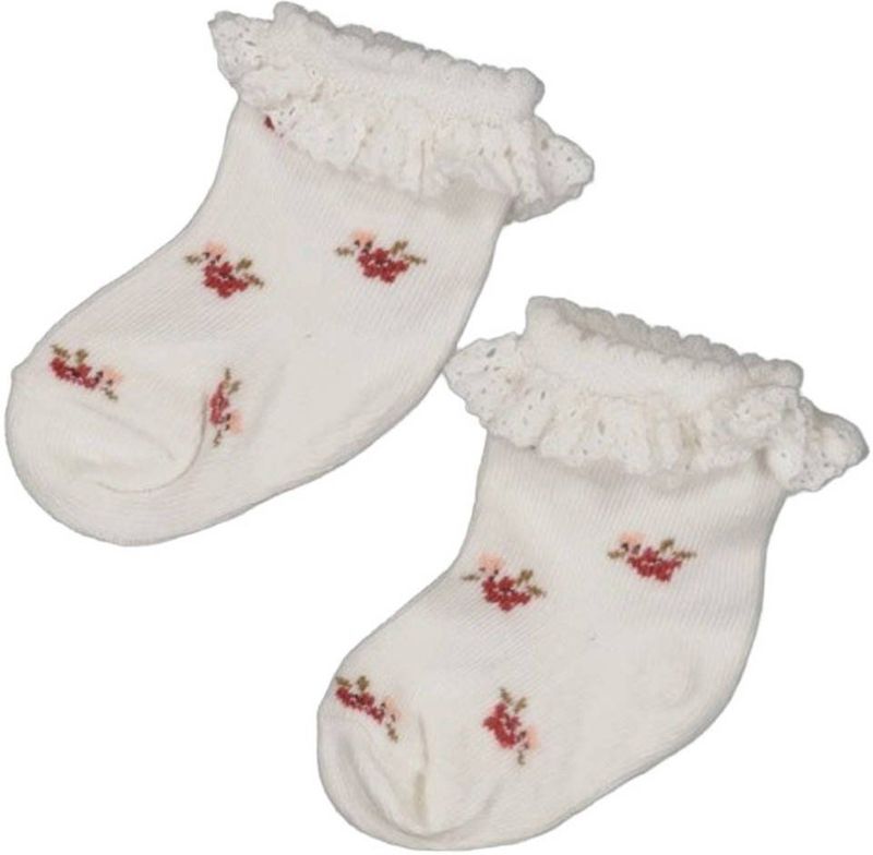 Feetje - Morning Sun - Huissokken - Ecru/Rood