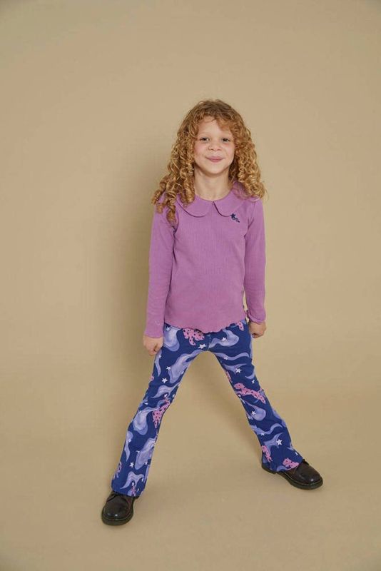 Jubel - Flared Broek - Donkerblauw