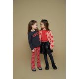 Jubel - Queen Of Hearts - Flared Broek - Roze/Rood