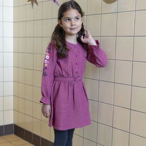 Jubel - Jurk - Katoen - Met Knoopsluiting en Borduursels