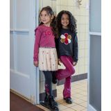 Jubel - Fluwelen Flared Legging - Paars