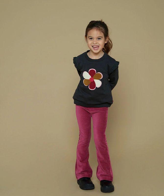 Jubel - Fluwelen Flared Legging - Paars