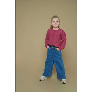 Jubel - Queen Of Hearts - Jeans - Medium Blue Denim - Wide Leg Model