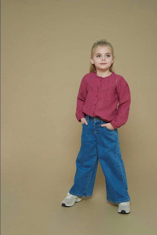 Jubel - Queen Of Hearts - Jeans - Medium Blue Denim - Wide Leg Model