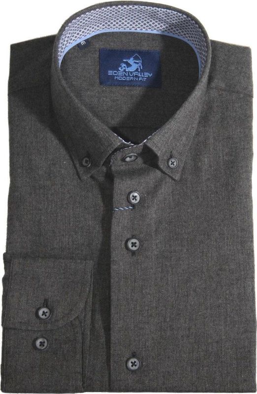 Eden Valley - Overhemd - Katoen - Modern Fit - Flanel Touch - Kleurnummer 18