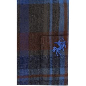 Eden Valley - Casual Overhemd - Blauw - Geruit - Katoen