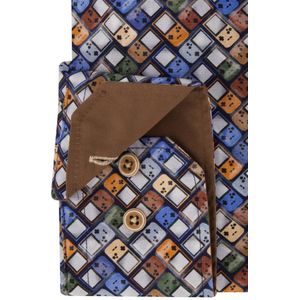 Portofino - Overhemd - Multicolor - Katoen - Regular Fit