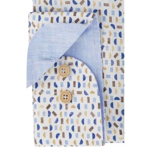 Eden Valley - Overhemd - Blauw - Katoen - Wijde Pasvorm