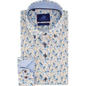Eden Valley casual overhemd mouwlengte 7 beige