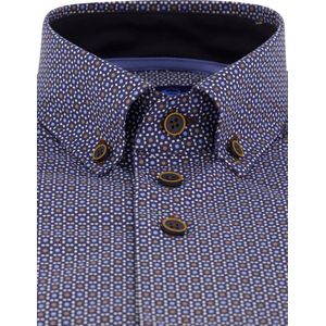 Eden Valley - Overhemd - Donkerblauw - Regular Fit - Borstzak