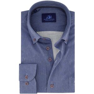 Eden Valley - Regular Fit Overhemd - Blauw - 100% Katoen