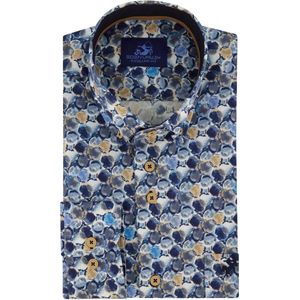 Eden Valley - Casual Overhemd - Blauw - Katoenmix